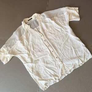 EXPRESS White Silk Shirt